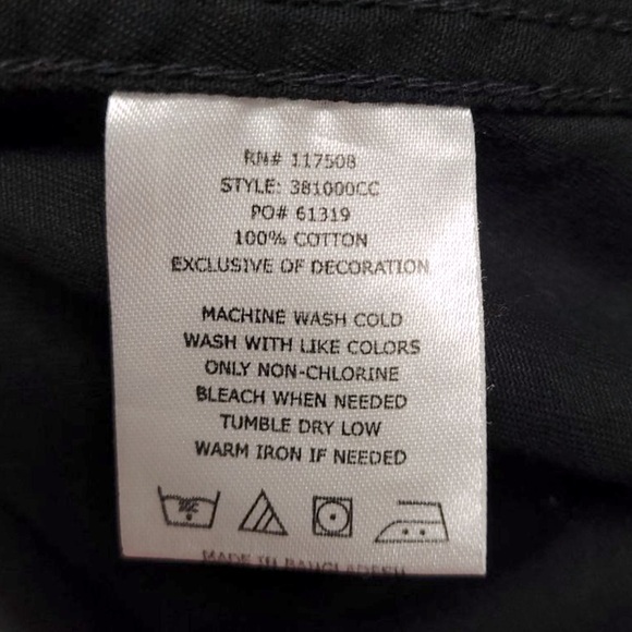 Men’s Levi’s black denim button down long sleeve shirt - Picture 7 of 8